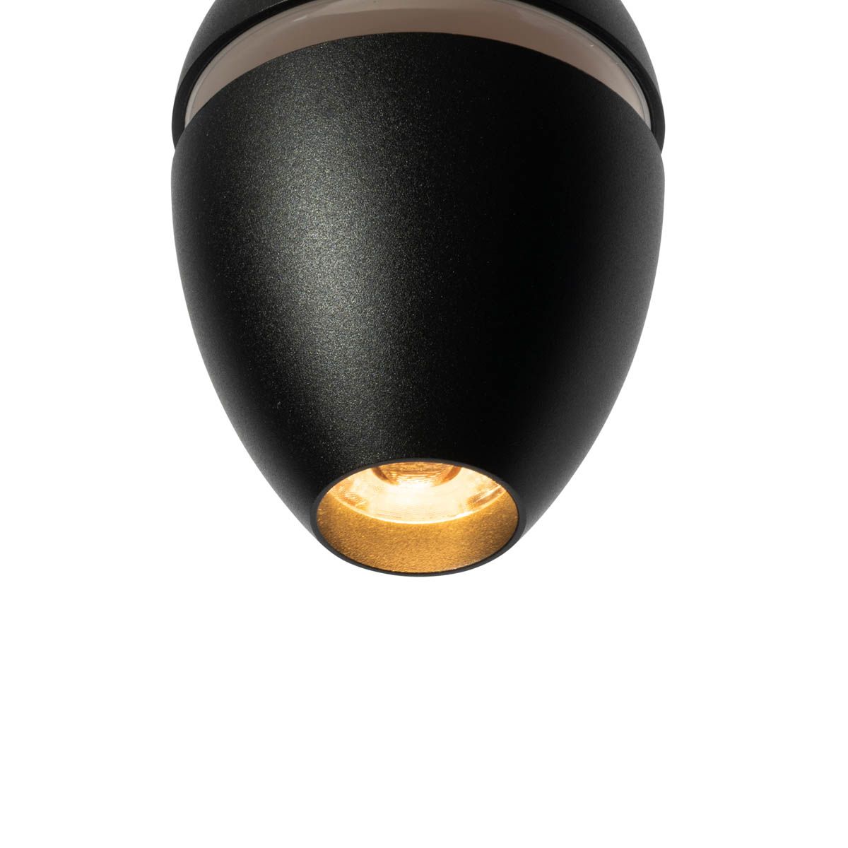 Moderne hanglamp zwart voor railsysteem 1-fase incl. LED - Magnetic Eggy