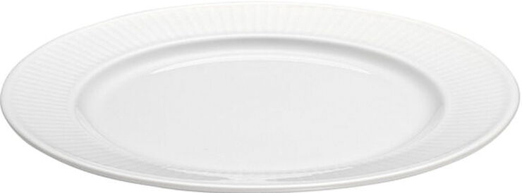 Pillivuyt Plissé flad tallerken 17 cm. Hvid