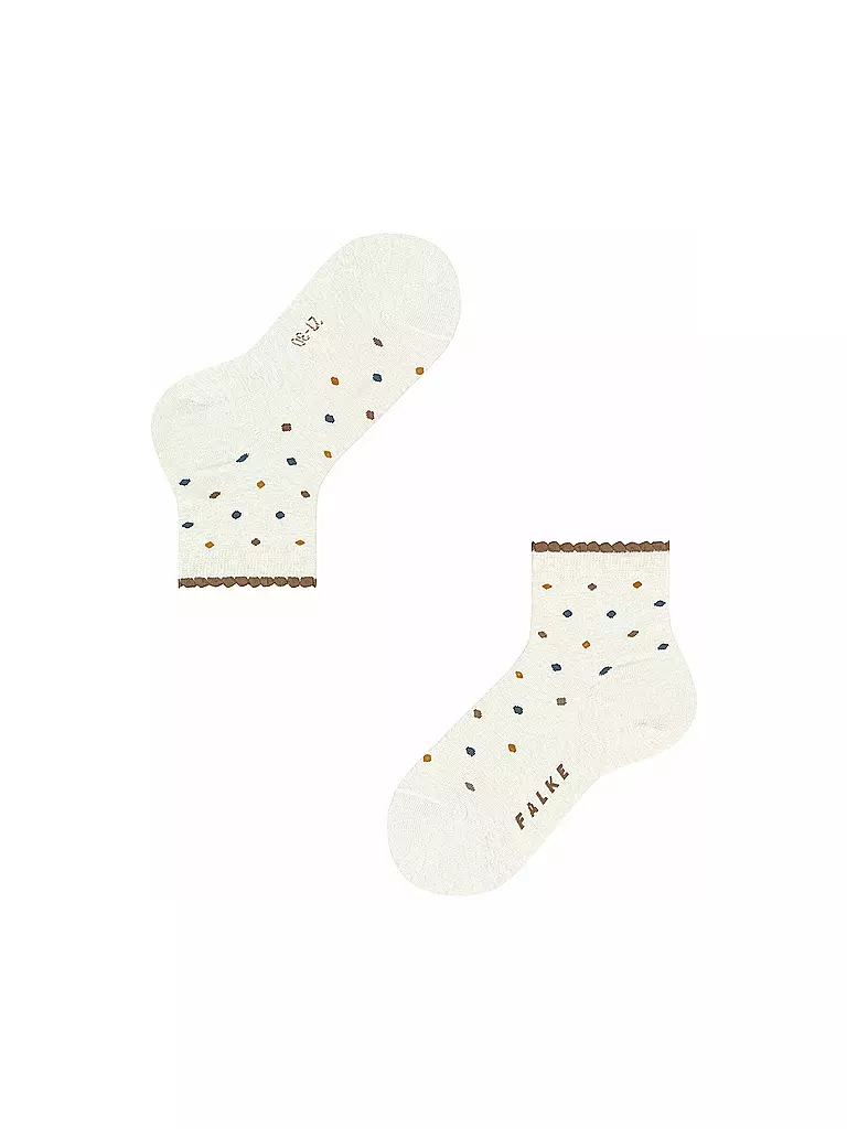 FALKE Kinder Socken MULTIDOT off-white weiss