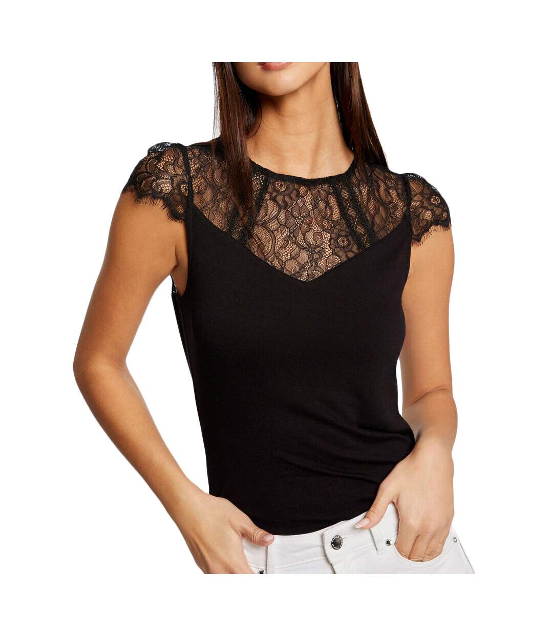 T-shirt Noir Femme Morgan Giulia