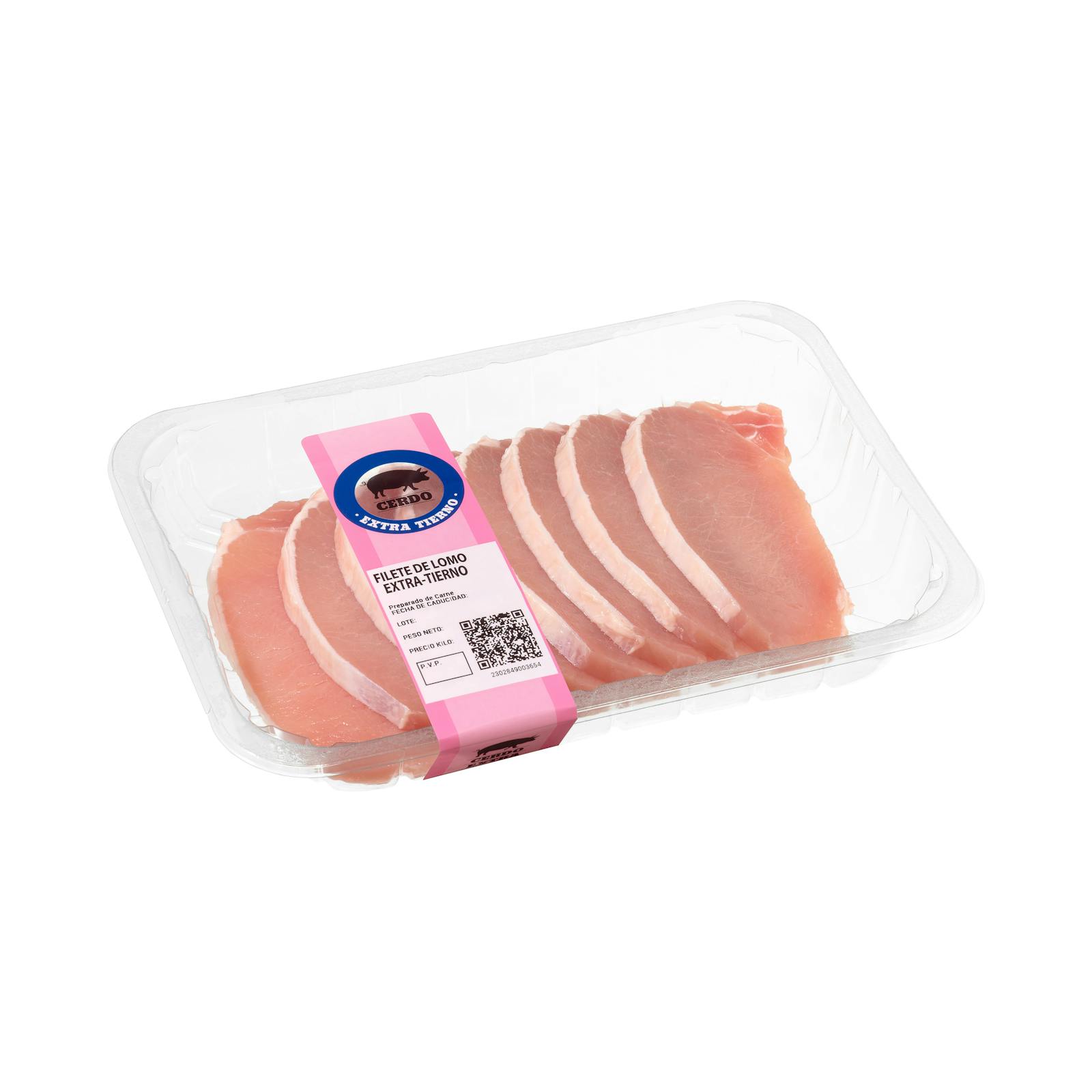 Steaks de longe de porc extra tendres