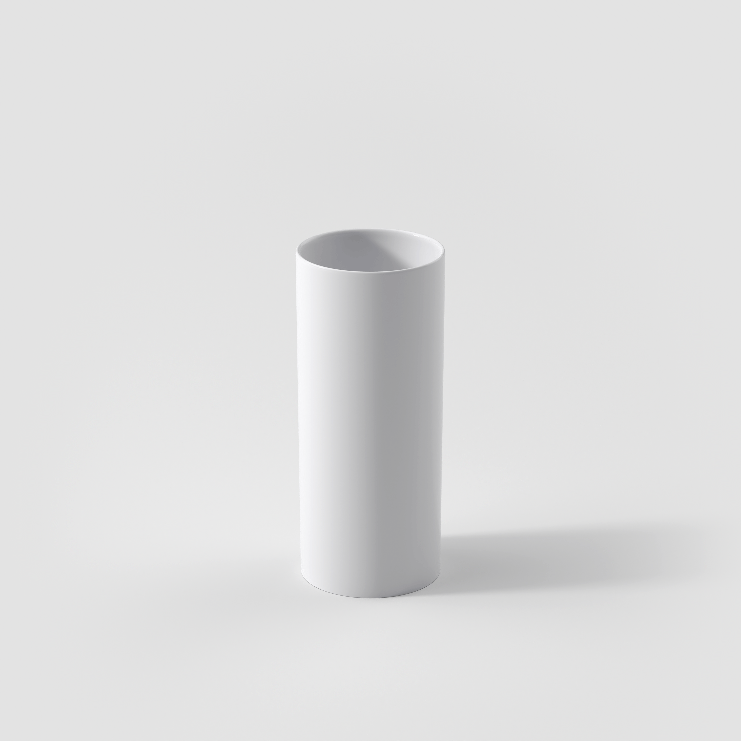 MetroChic Vase White, 5.2'' x 12'', Premium Bone Porcelain