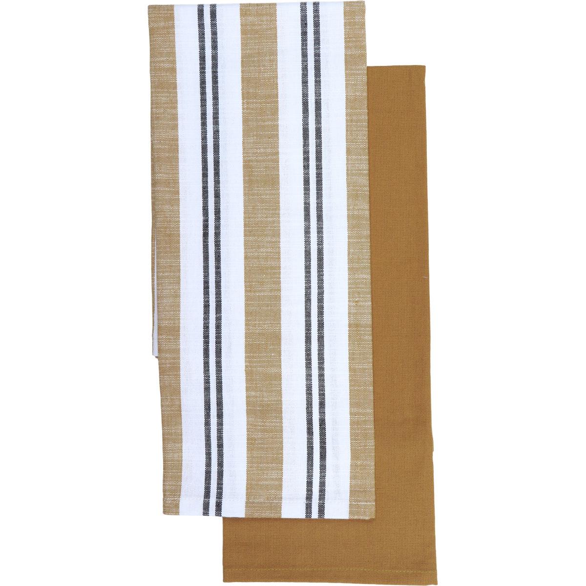 SET 2 TORCHONS LEWIS 50X70CM COTON BEIGE