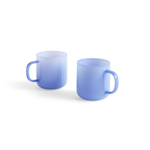 HAY Borosilicate 2-pak Krus, Jade Lys Blå
