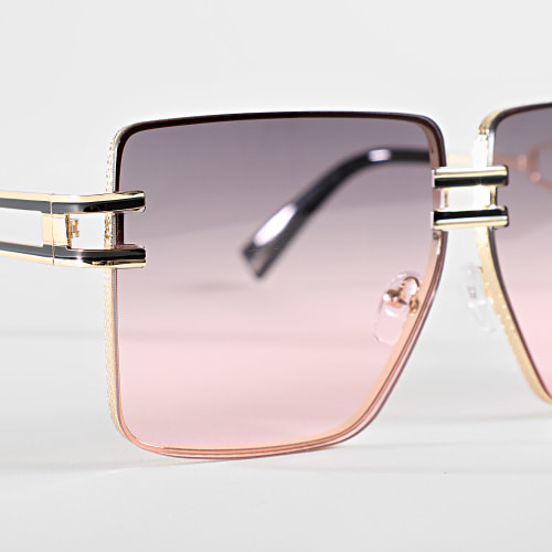 Lunettes De Soleil Doré Dégradé Doré
