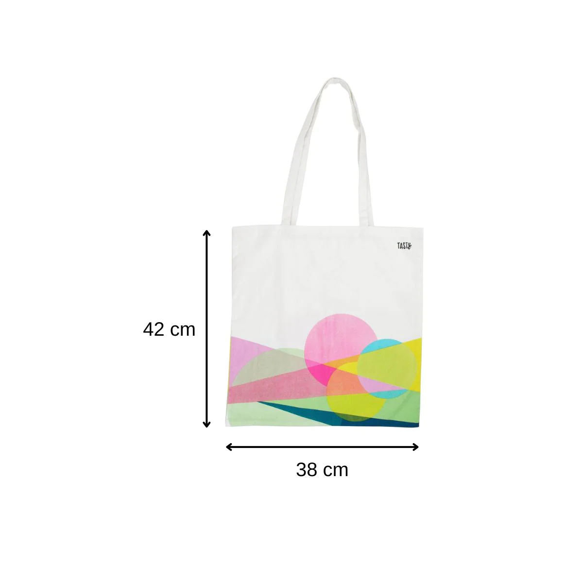 Sac de course type totebag en coton Green Tasty