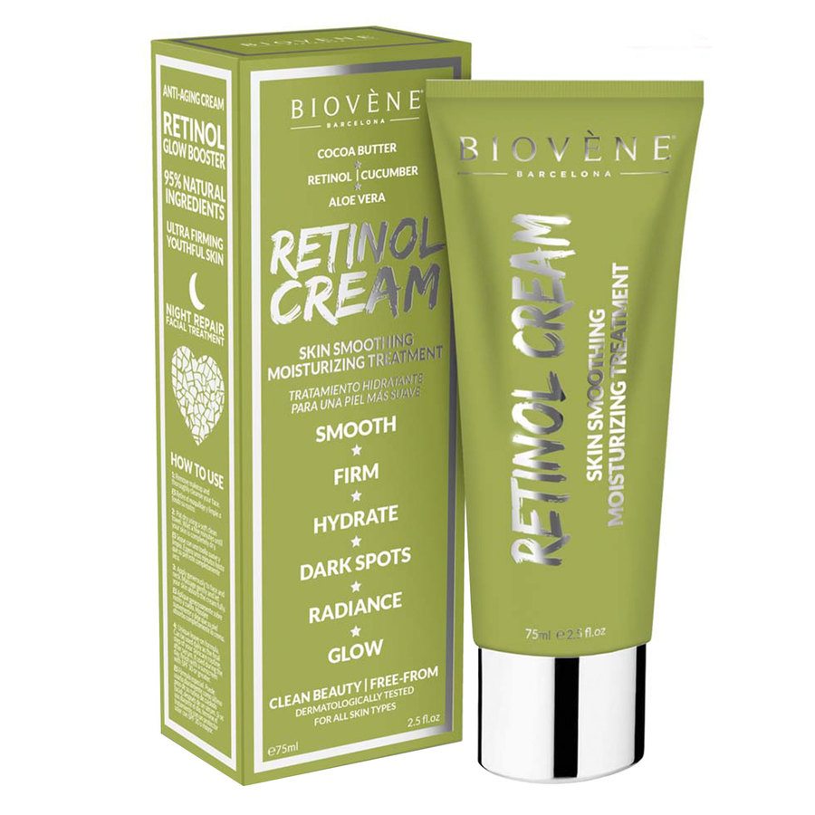 Biovène Retinol Cream Skin Smoothing Moisturizing Treatment 75ml