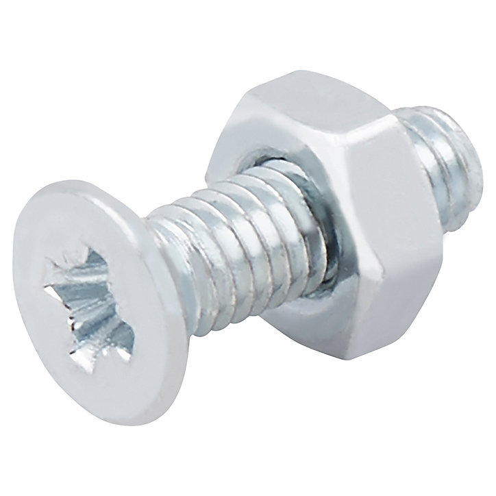 Vis à métaux en acier zingué 3 x 10 mm - 20 pièces