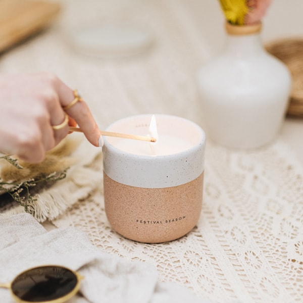Bougie parfumée - Festival Season - Ambre, fruits secs & fève de tonka - 200 g
