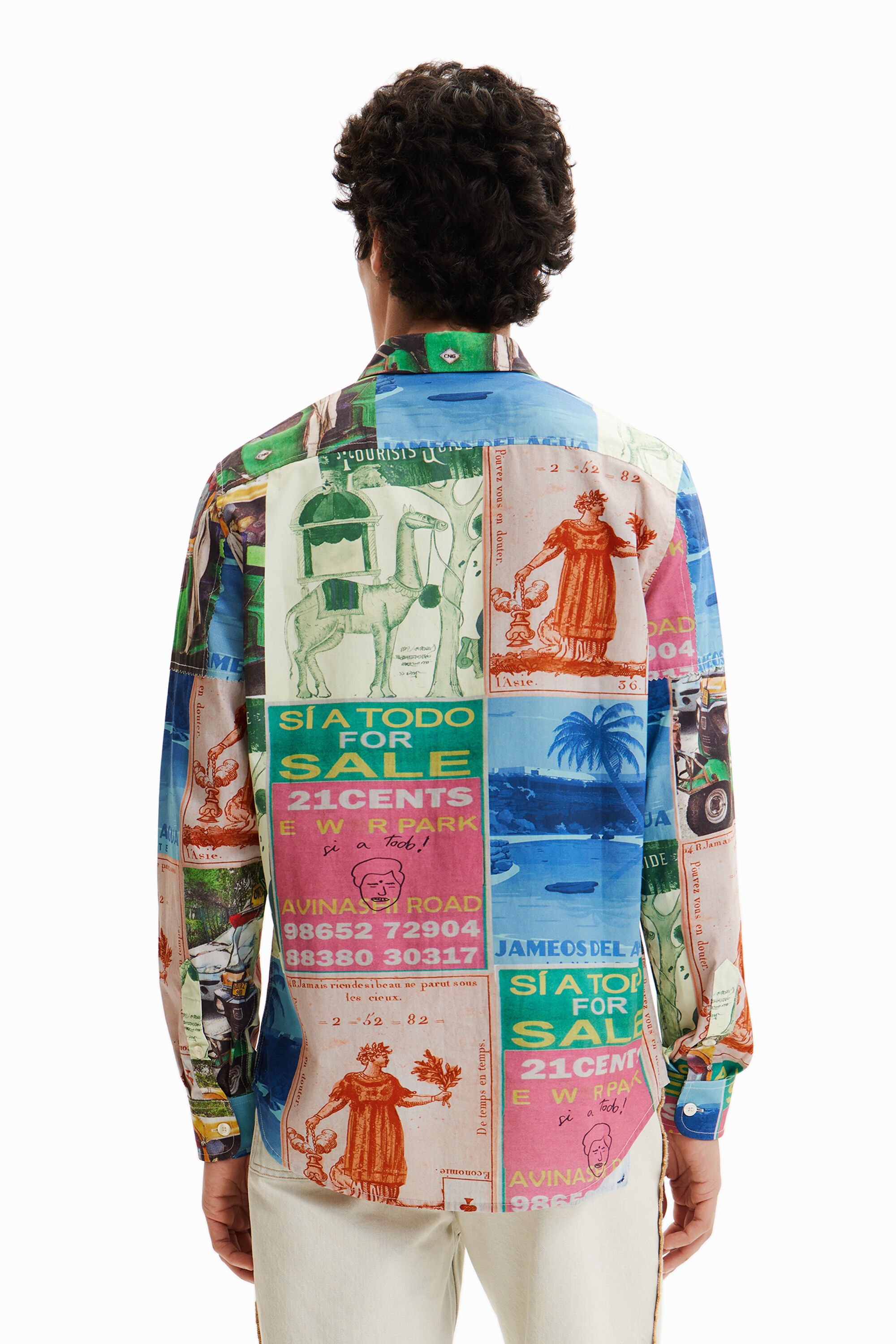 Chemise patchwork sceaux