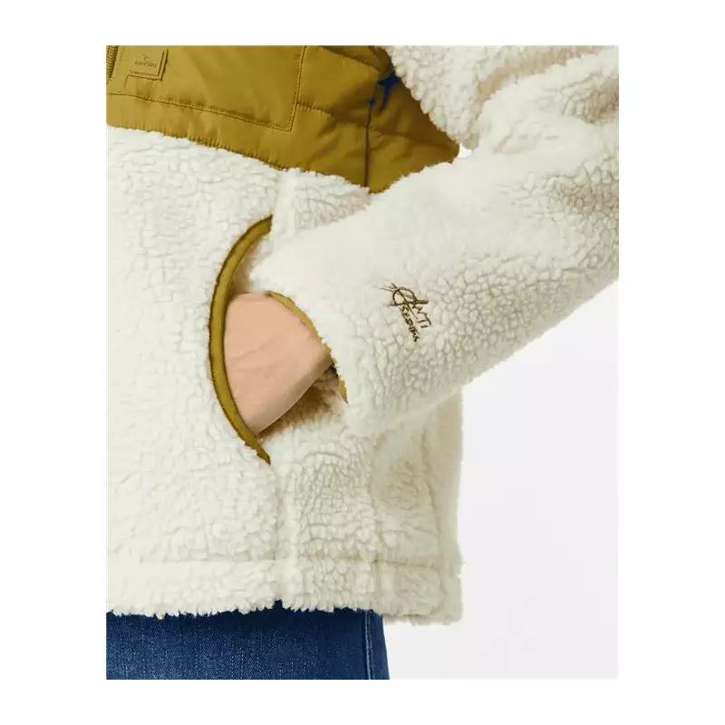 Veste femme RIPCURL Anti-Series Anoeta Fleece Zt Khaki