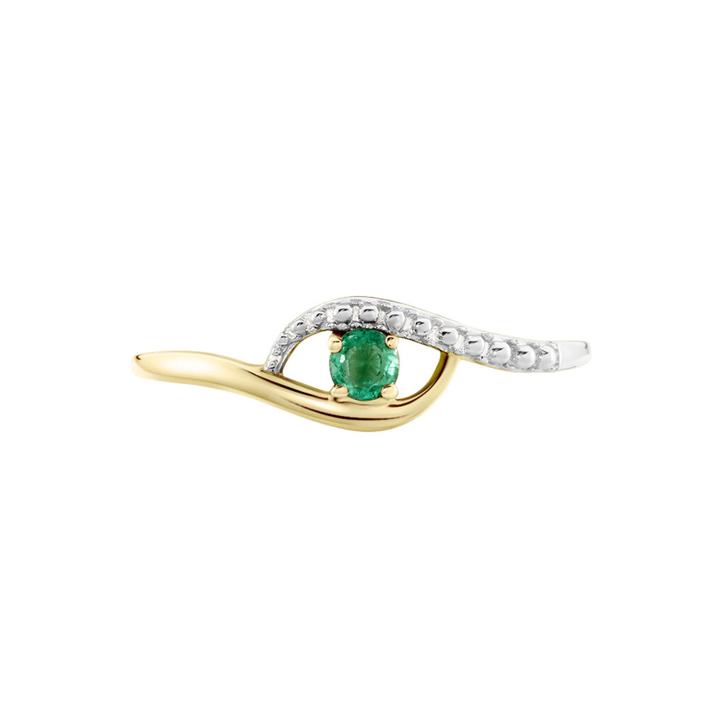 Bague Or Jaune Karmele Emeraude