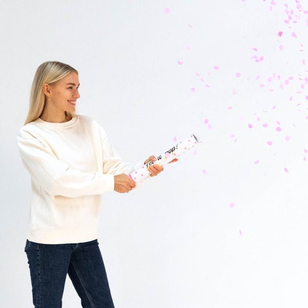 Lichtroze Confetti Kanon 40cm