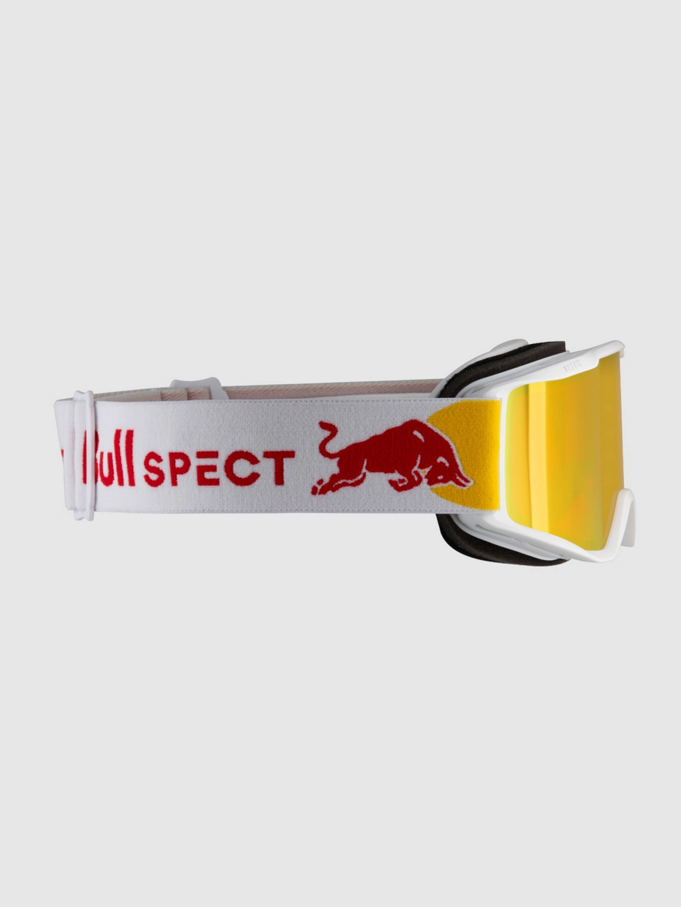Red Bull SPECT Eyewear Neon White Goggle brown with red