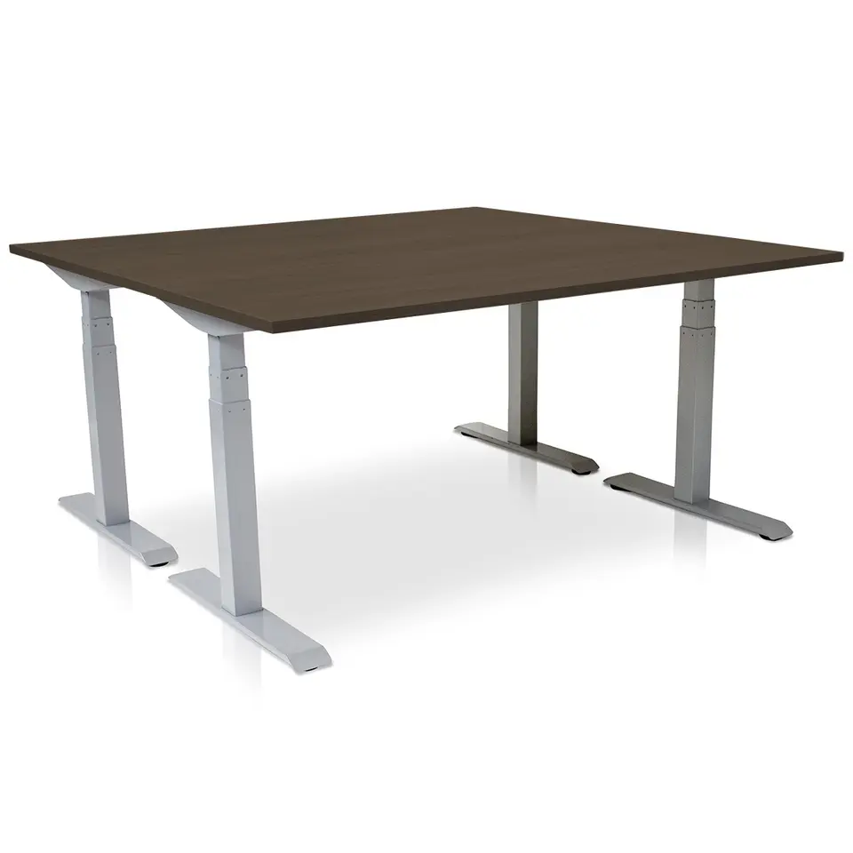 MRC PRO elektrisch ARBO zit-sta bureau - 140x80 cm - bruin eiken