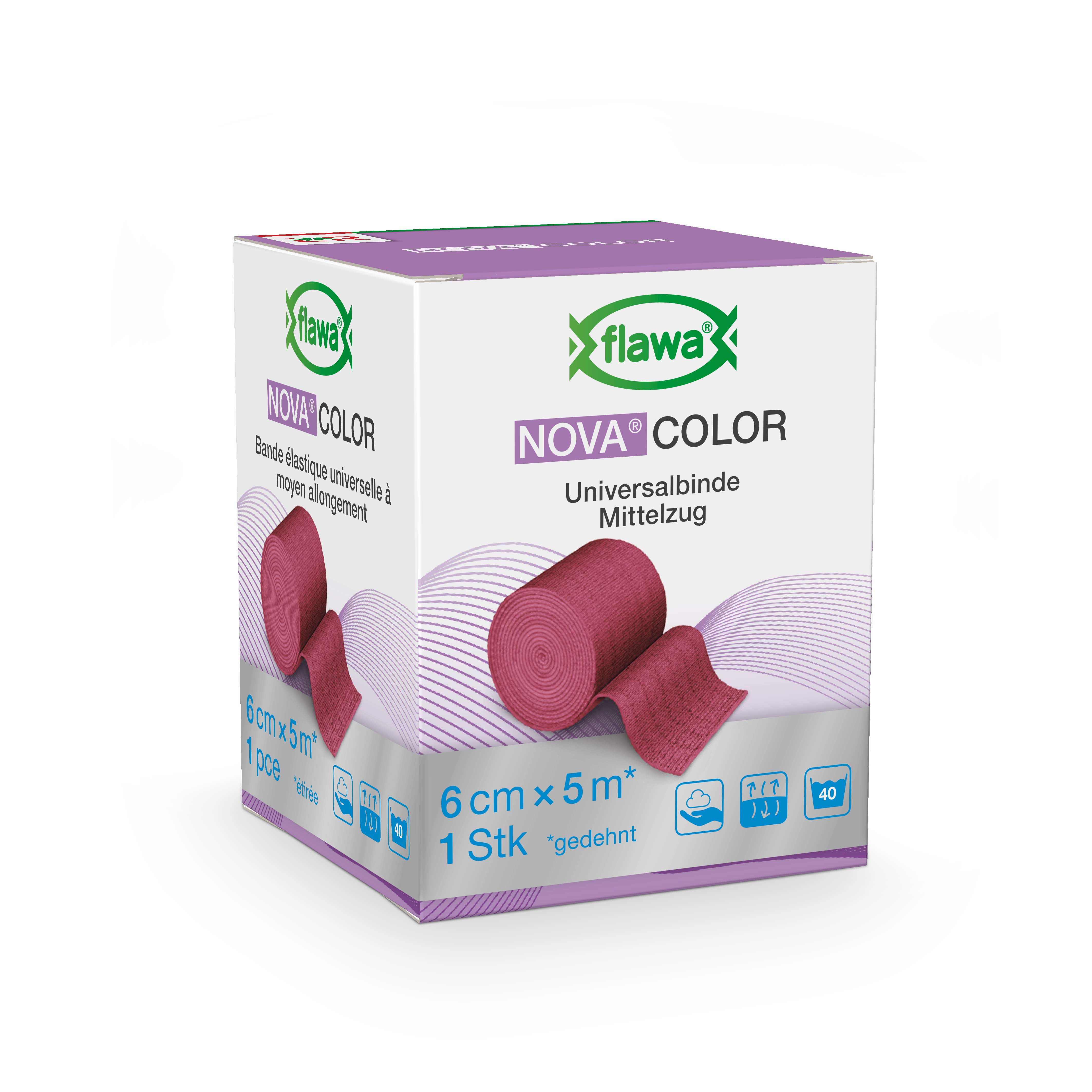 FLAWA Idealbinde<br>1 Stück, 6cmx5m, rot