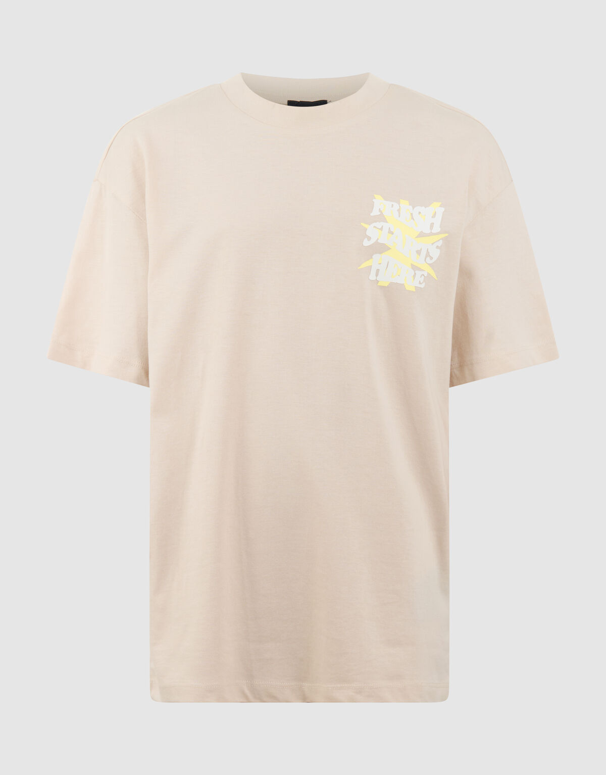 Fresh Artwork T-shirt Beige