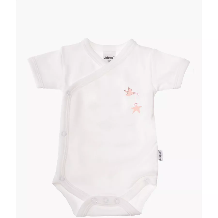 Liliput Kurzarm-Wickelbody 2er-Pack Birds weiß