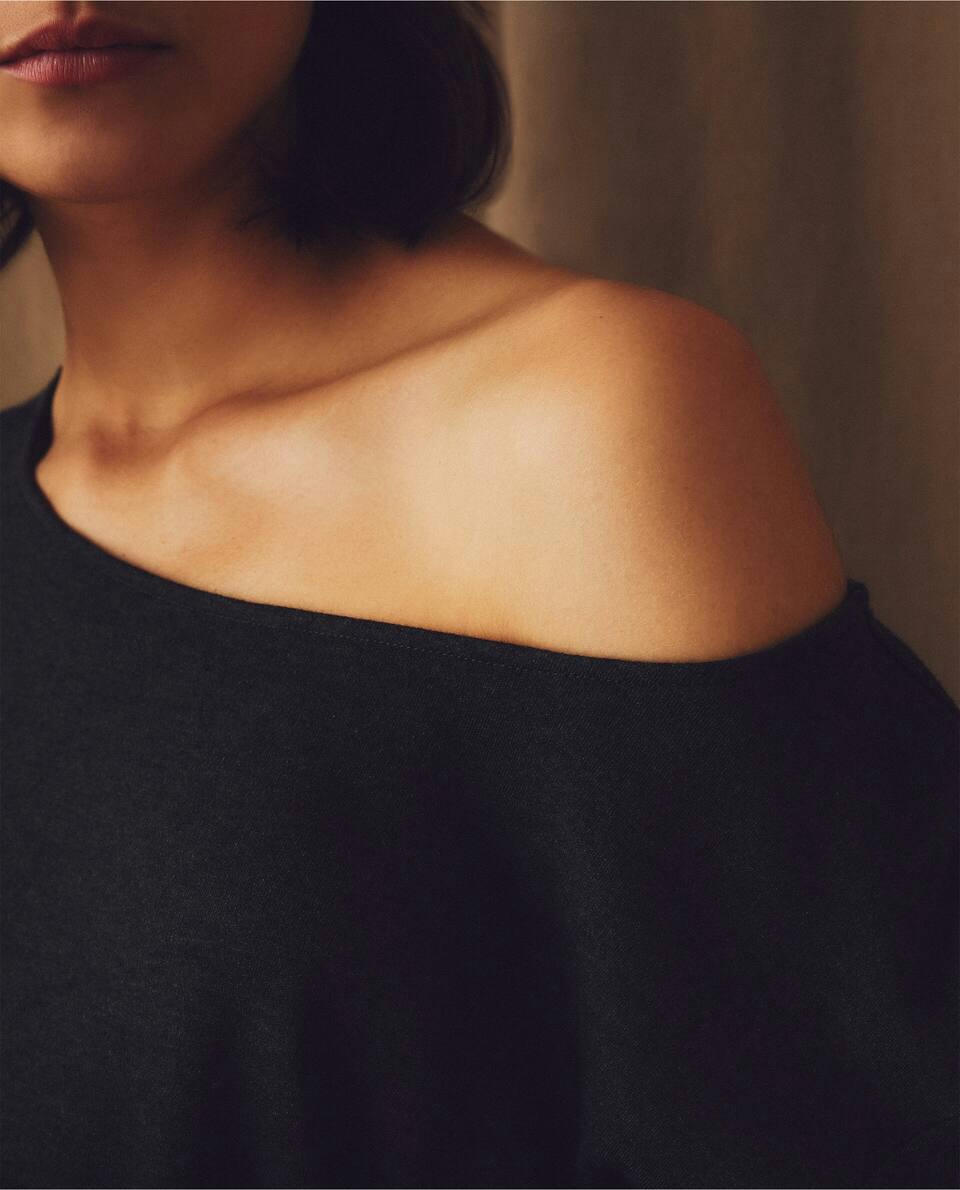 CAMISETA DE LYOCELL E CASHMERE