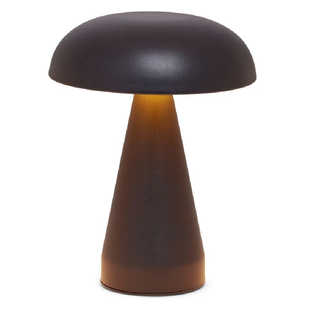Lampe Suzie tactile métal et plastique noir 3 teintes Ø15,5x20,5cm
