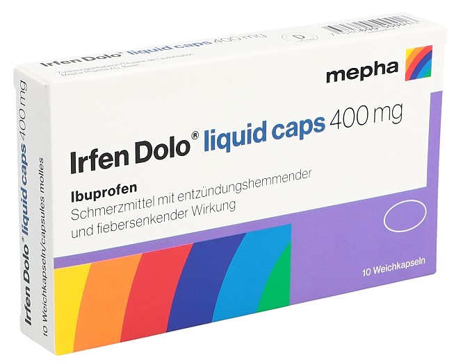 IRFEN Dolo liquid caps Weichkaps 400 mg Blist 10 Stk