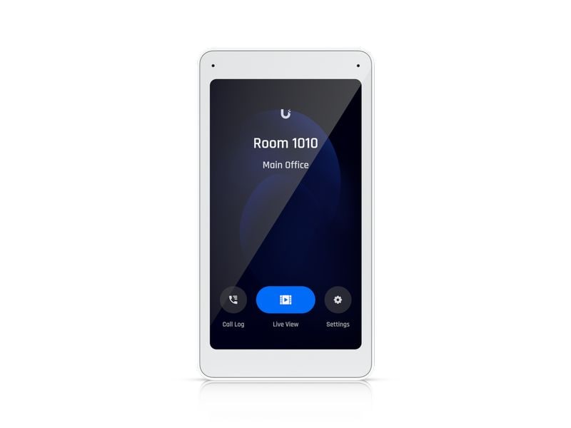 Ubiquiti Intercom Viewer Ein Display, das mit dem Access Intercom für Besucherüberwachung und Fernzugriffskontrolle gekoppelt ist und an mehreren Standorten in Ihrem Gebäude montiert werden kann