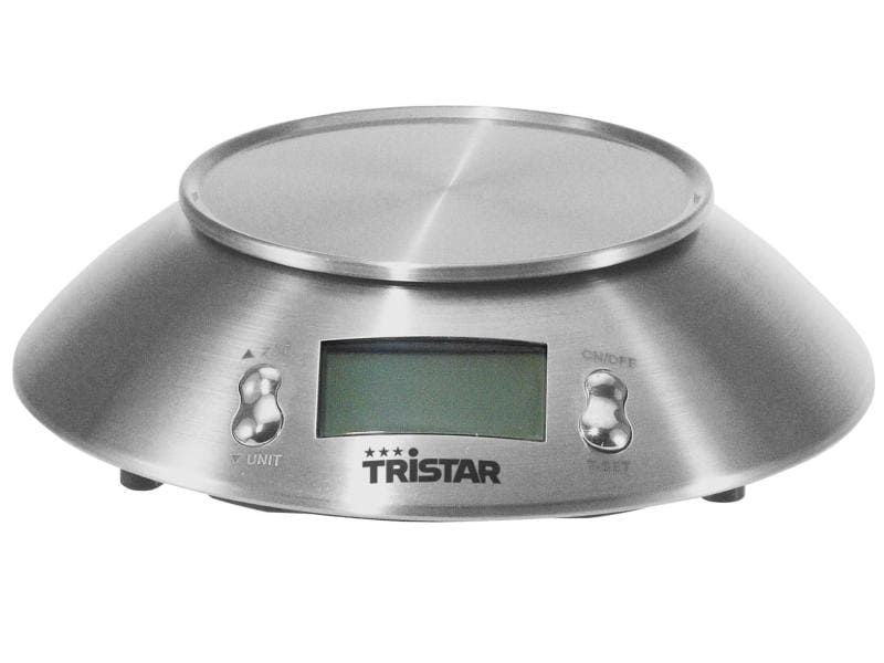 Tristar Küchenwaage KW-2436 Silber Küchenwaage mit Rührschüssel im eleganten Edelstahldesign