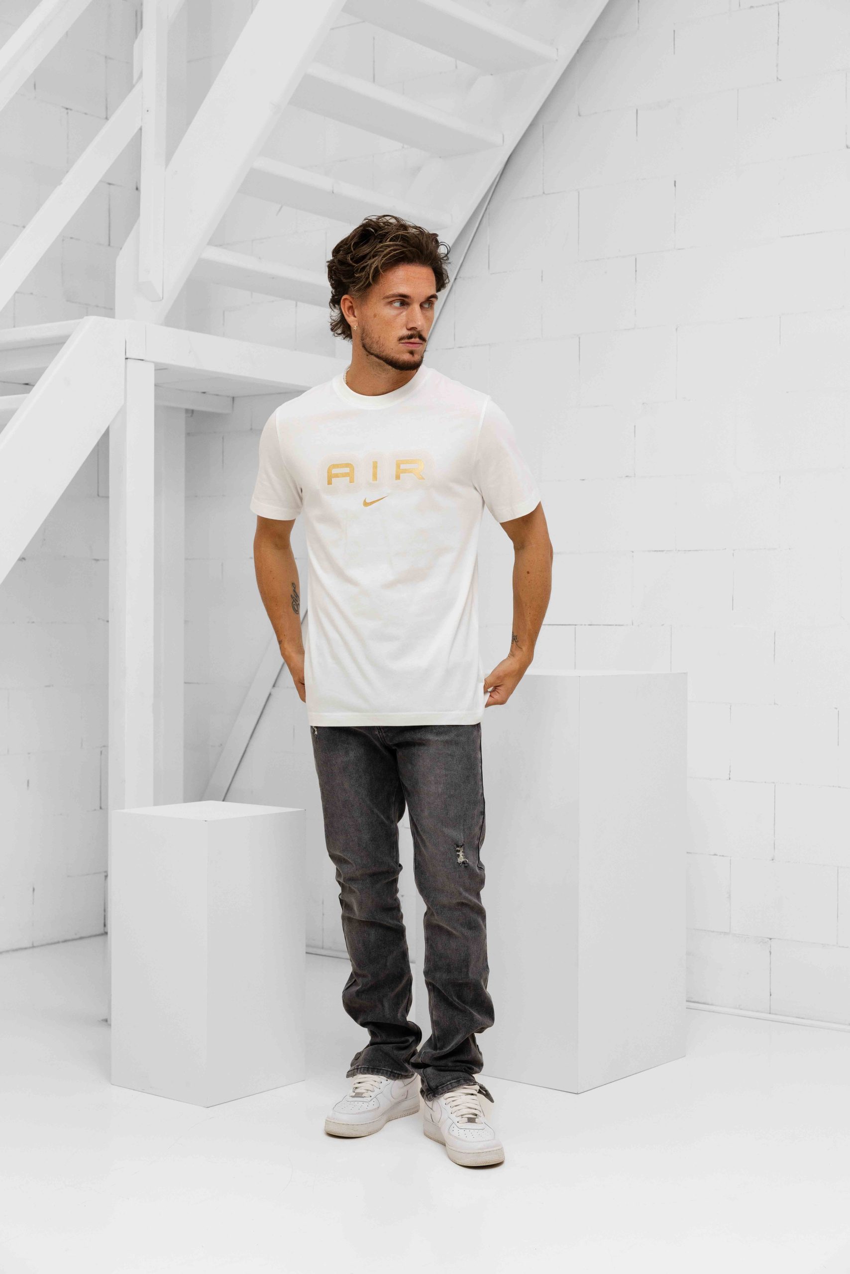 Nike Sportswear Air T-Shirt Heren Wit