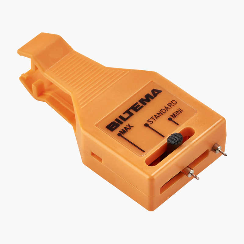 Tester for flatstiftsikring