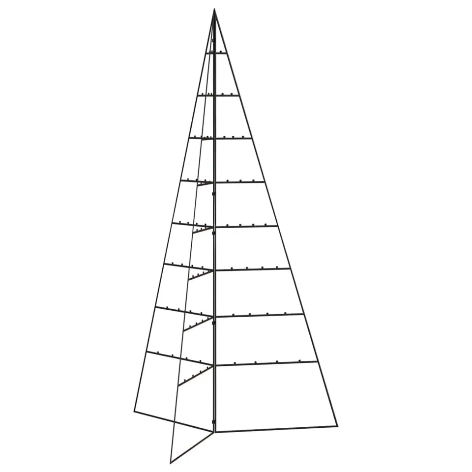 vidaXL - Metalen Kerstboom - Zwart - 180 cm