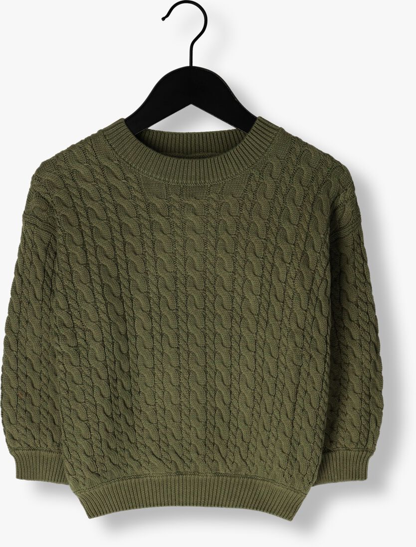 YOUR WISHES groene your wishes trui gerry cable knit