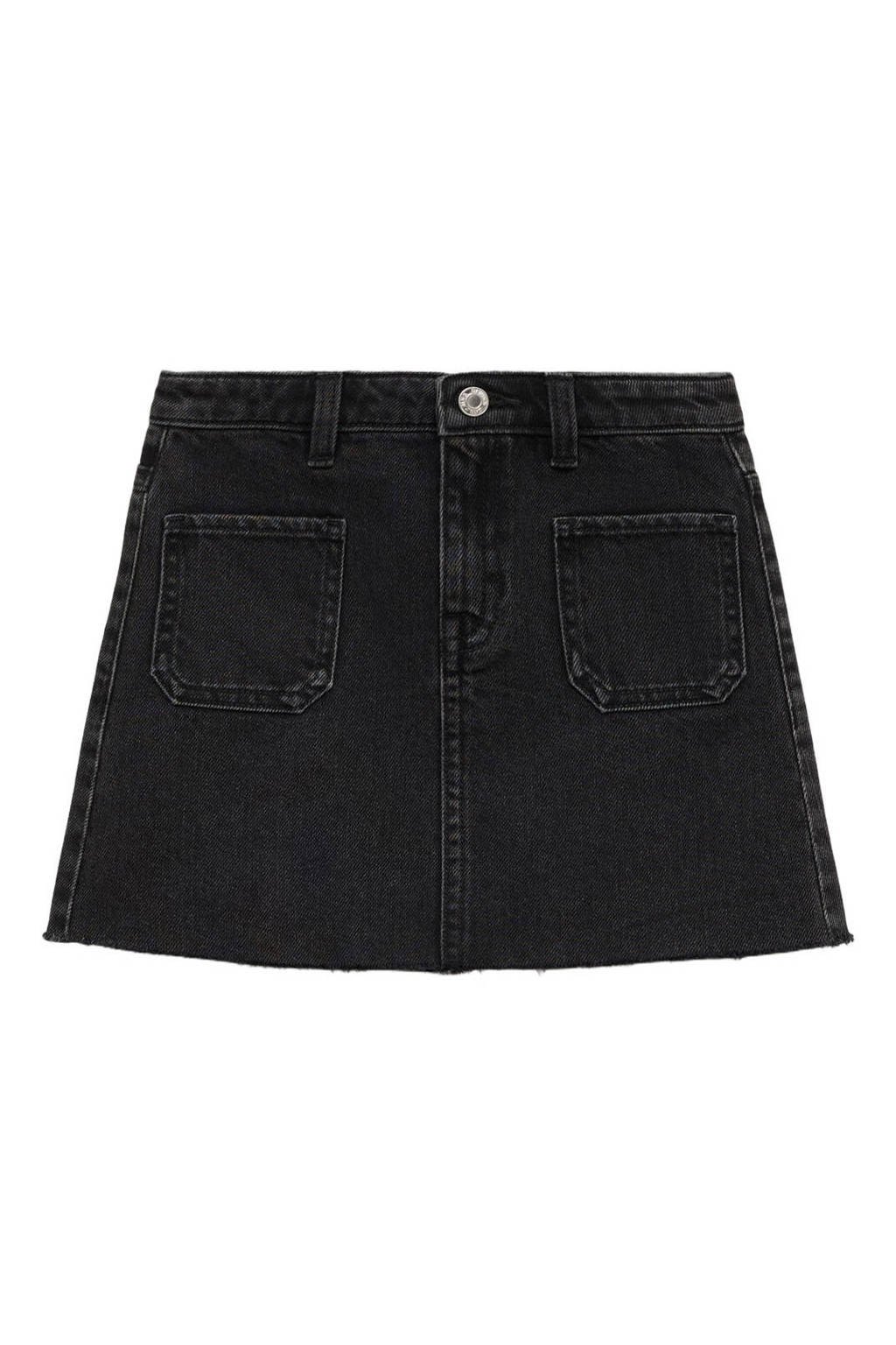 Mango Kids spijkerrok donkergrijs