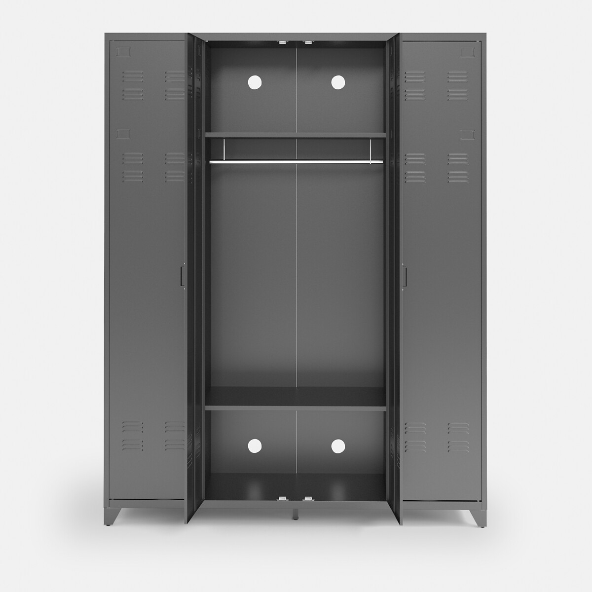 LA REDOUTE INTERIEURS<br>Armário metálico, 4 portas, Hiba