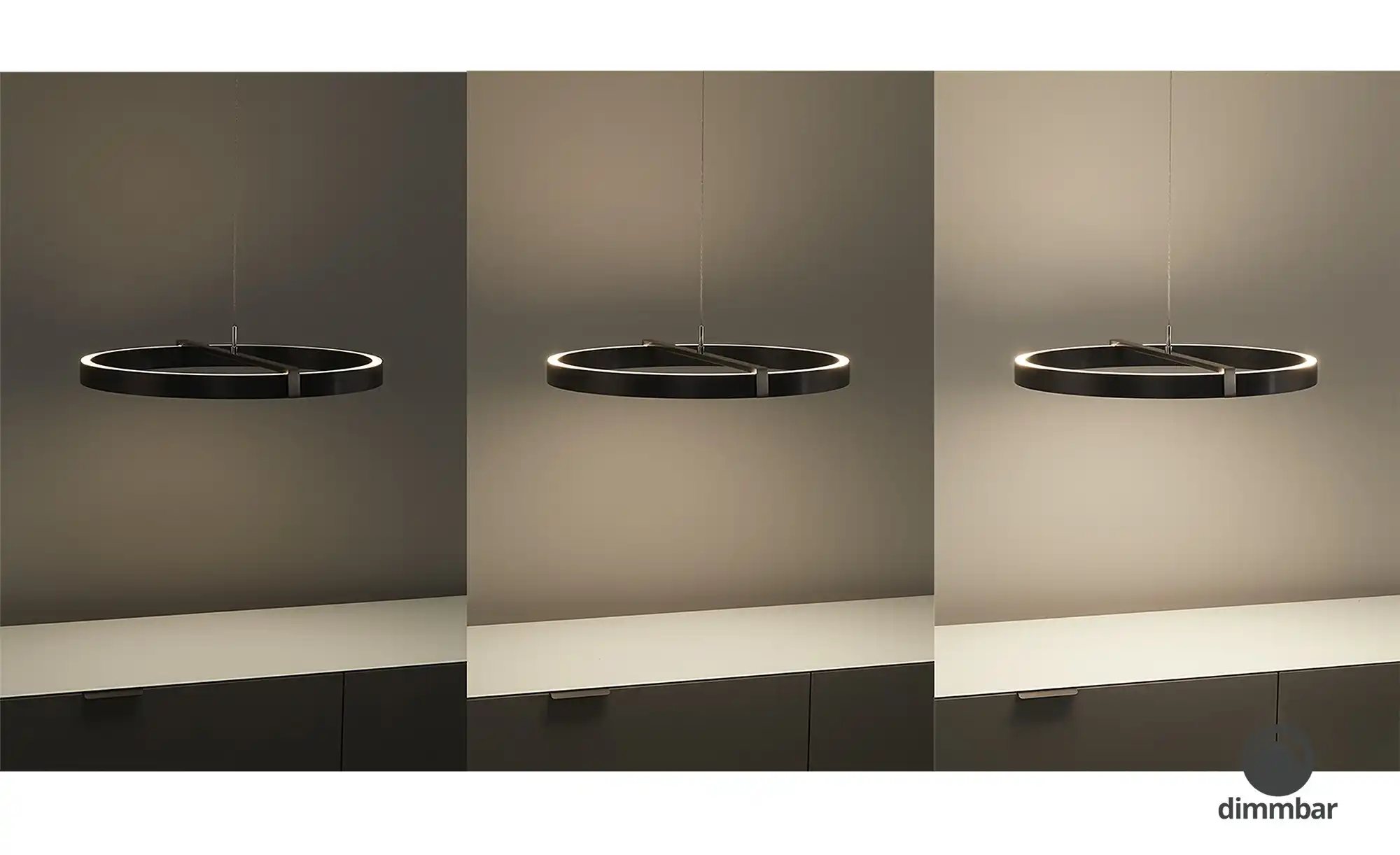 KHG LED-Pendelleuchte, 2-flammig, anthrazit