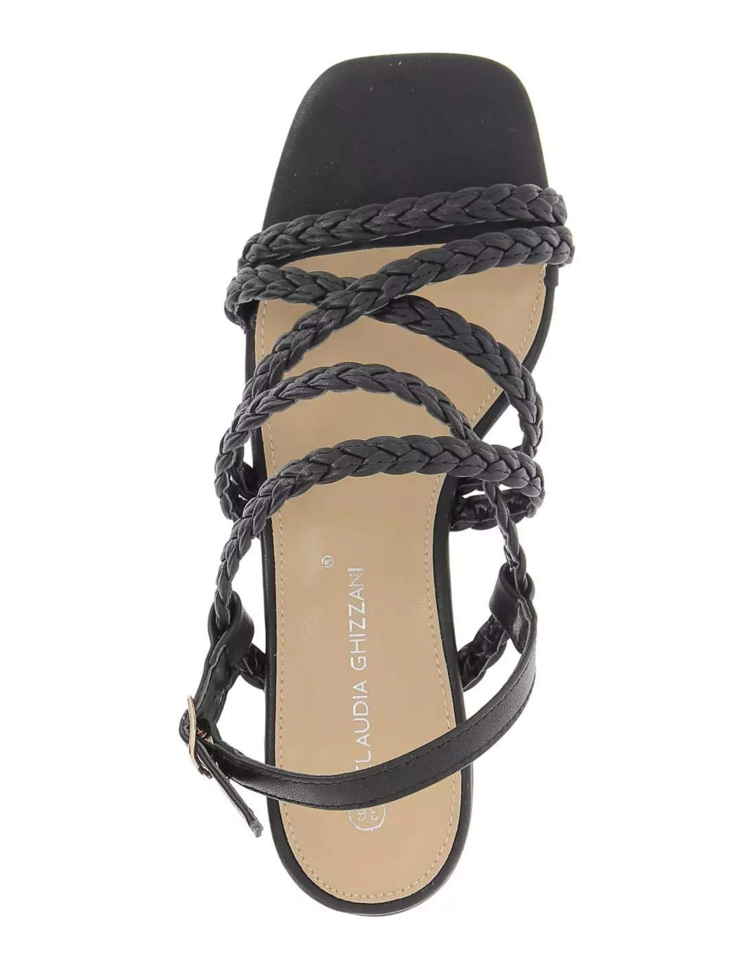 CLAUDIA GHIZZANI 2AA1581101 - Sandales & nu-pieds BLACK-PU