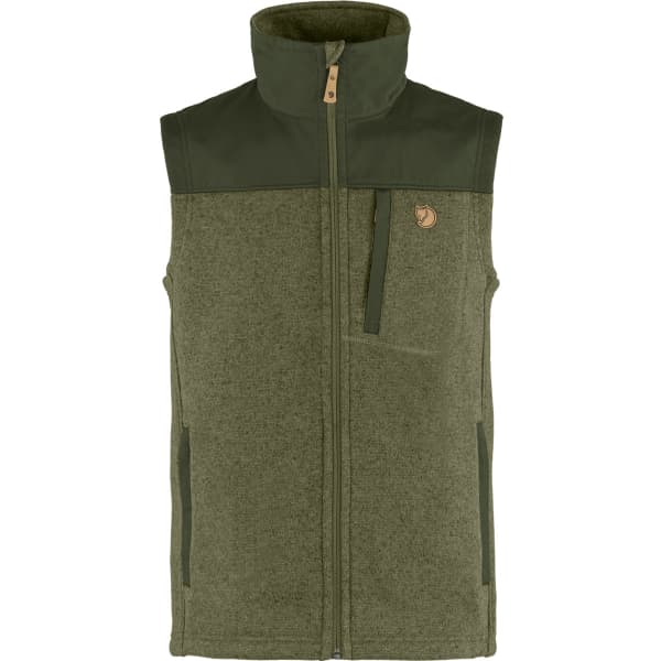 Veste polaire randonnée FJALLRAVEN BUCK FLEECE VEST M LAUREL GREEN-DEEP FOREST