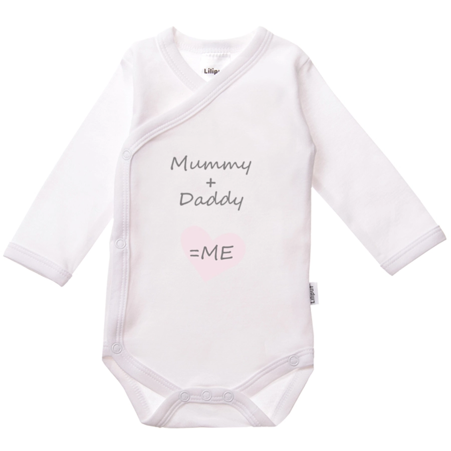 Liliput Wickelbody 2er-Pack Mummy + Daddy weiß