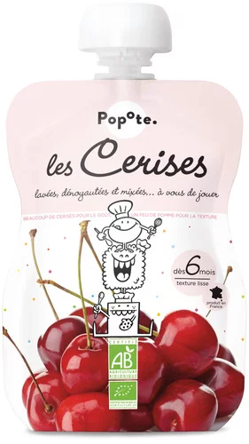 Petite gourde de Cerise dès 6 mois - Popote - L'unité 120g