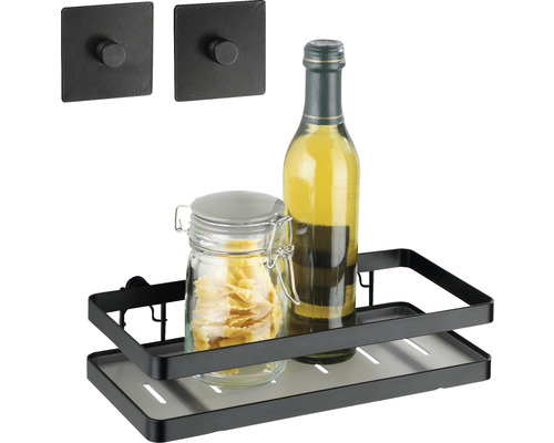 Universele plank Wenko Turbo-Loc Gala zwart + adapter
