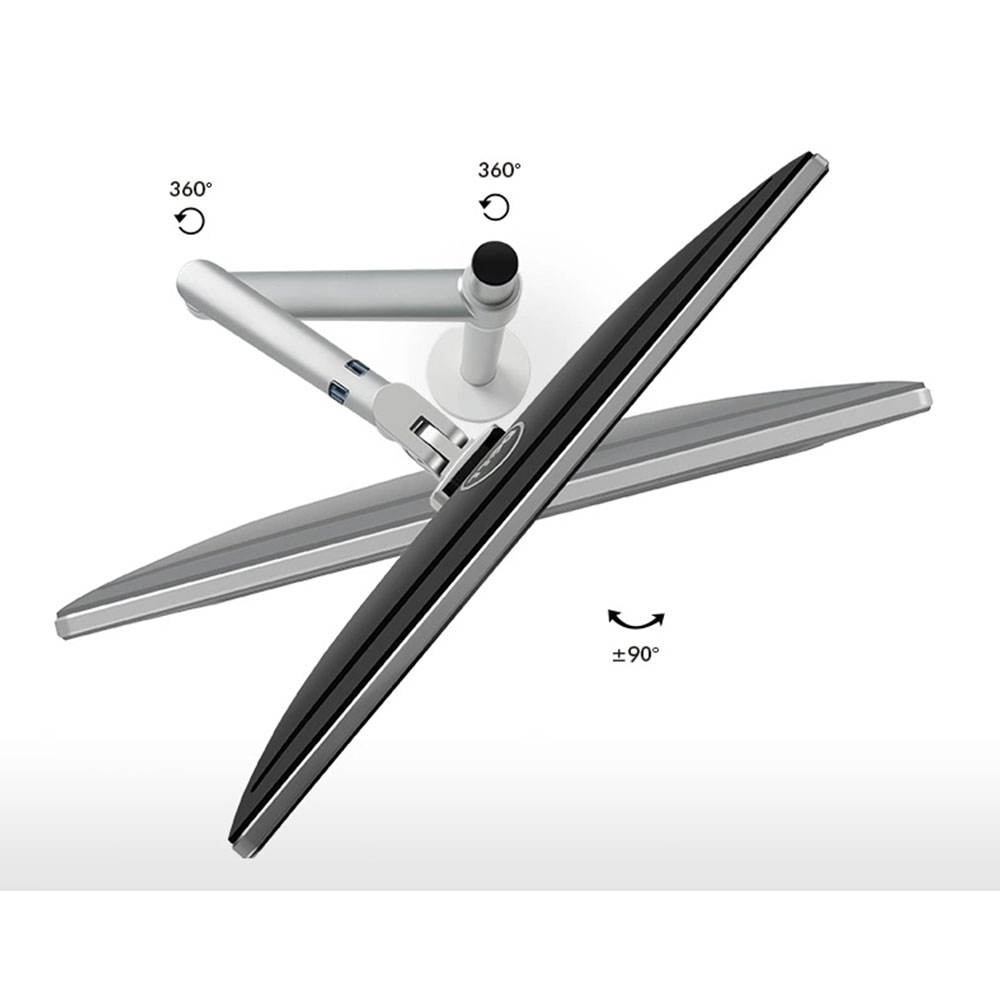 Schwenkbare Aluminium Laptop 10