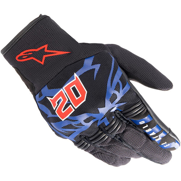 Alpinestars - Gants Copper Fabio Quartararo Noir / Bleu / Rouge