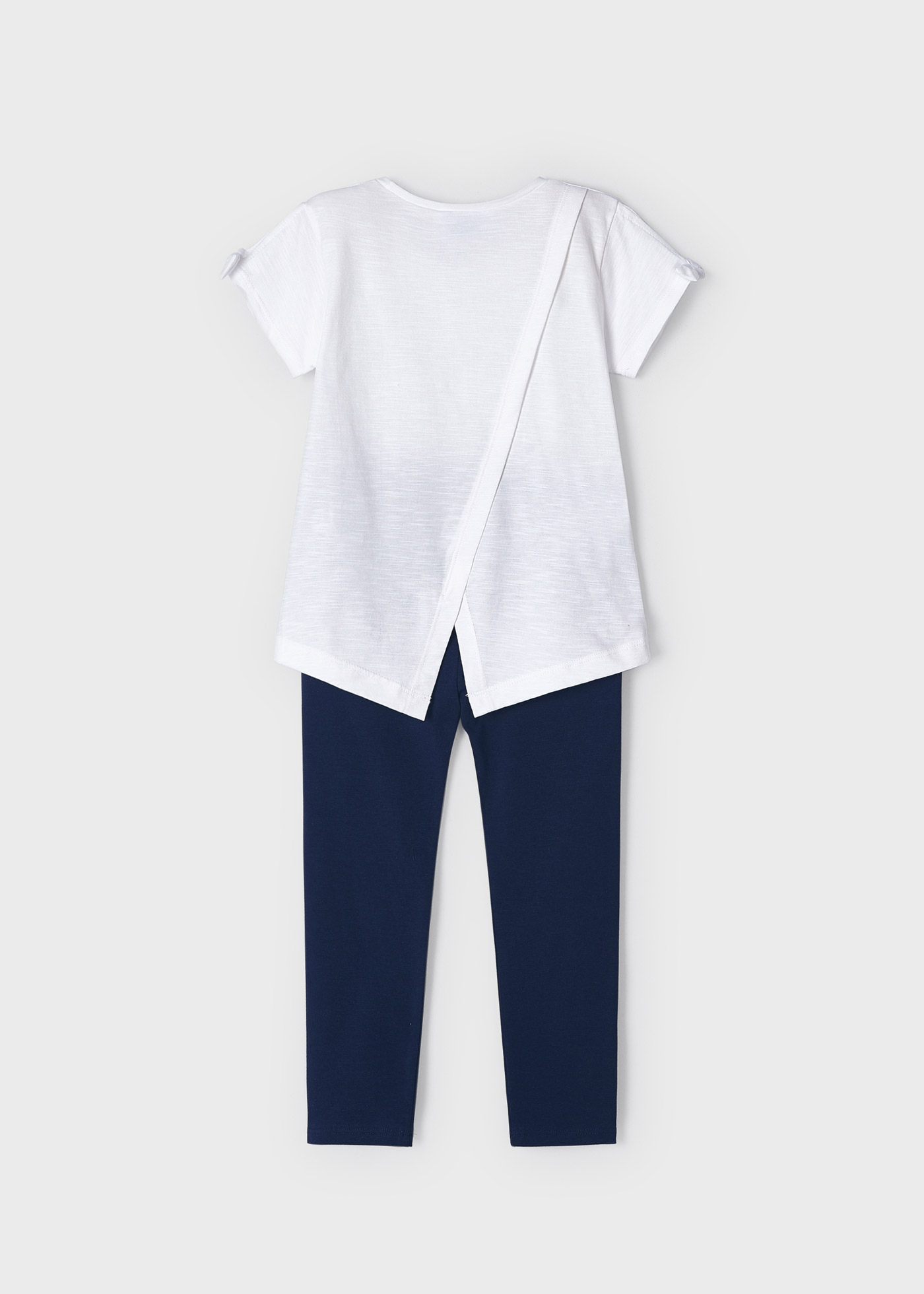 Conjunto de duas peças em algodão sustentável para meninas