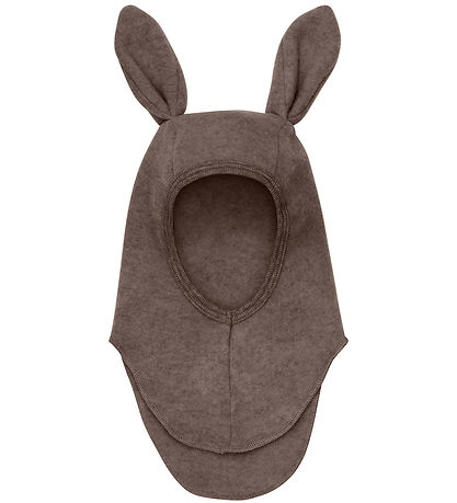 Huttelihut Schlupfmütze - Wollfleece - 1-lagig - Brown Melange m