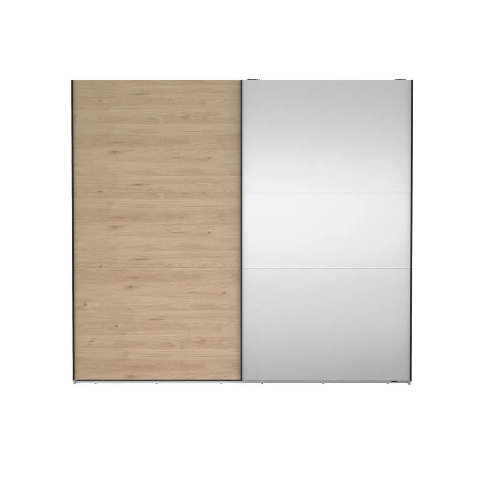 Hioshop Como schuifdeurkast 2 deuren 245x220cm eikdecor