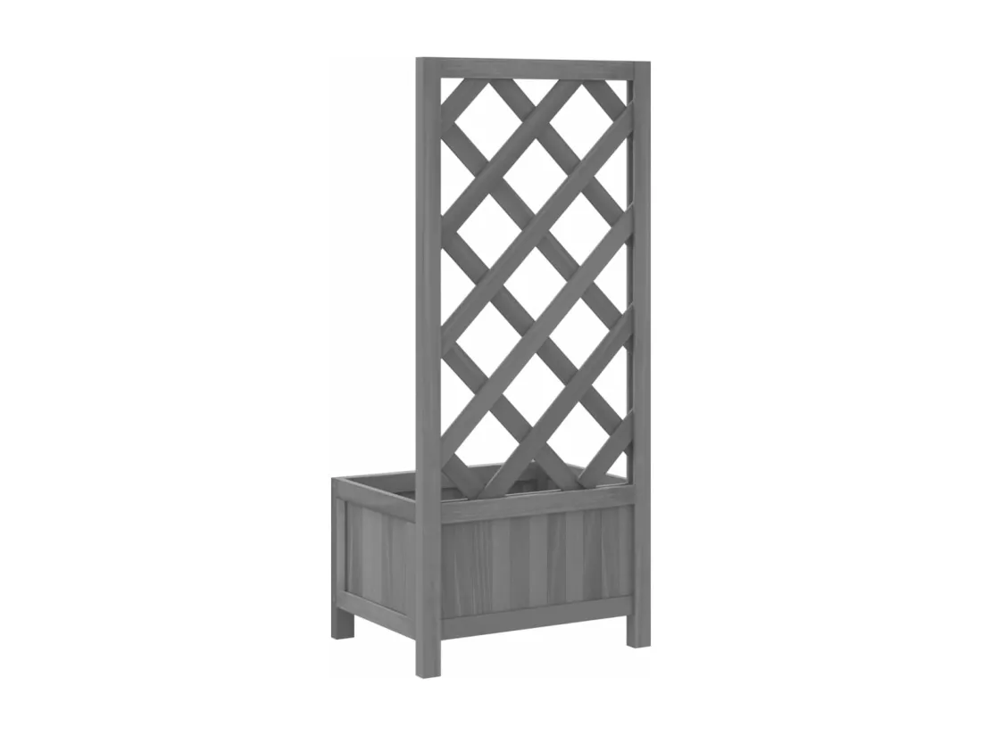 Jardinière bac lit surélevé bois marron 40 x 30 x 90 cm 02_0038324