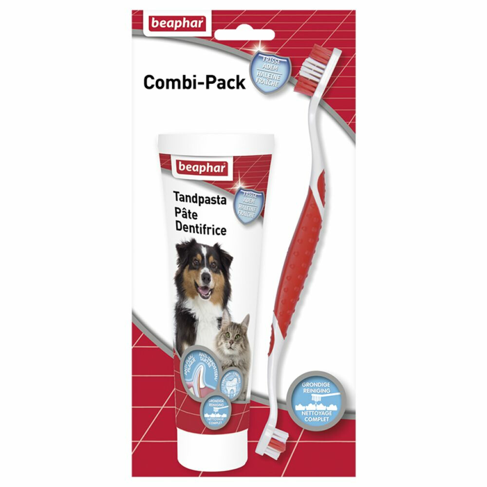 Beaphar Tandpasta - Borstel Combipack Hond & Kat