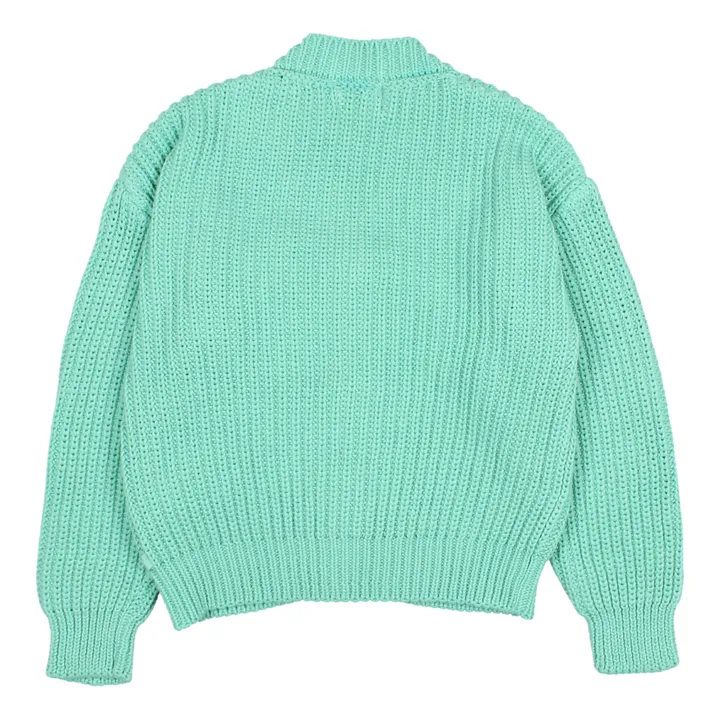 Búho Cardigan Coton Bio | Vert
