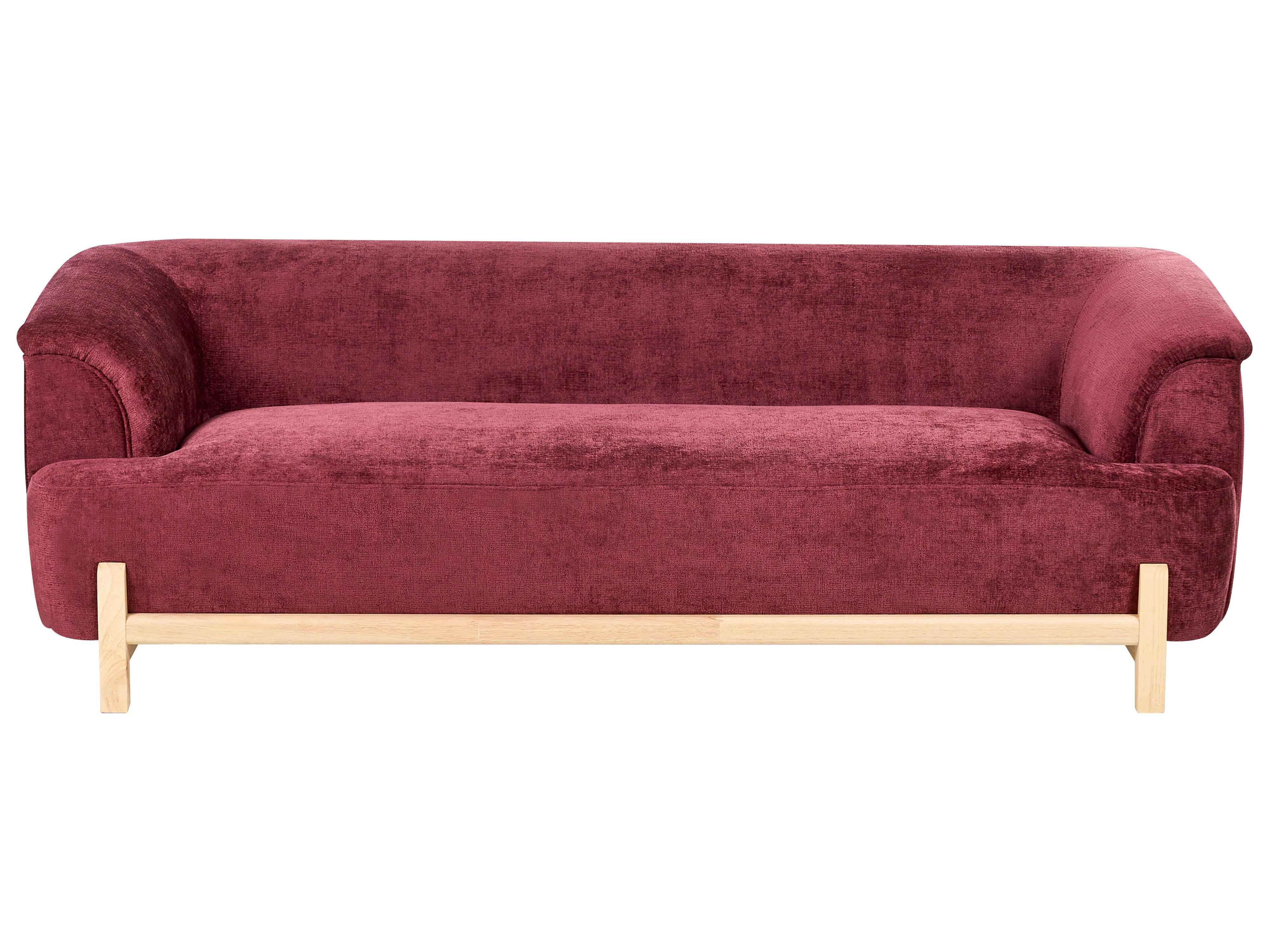 Bankenset 5-zits ALNOR Chenille Bordeauxrood