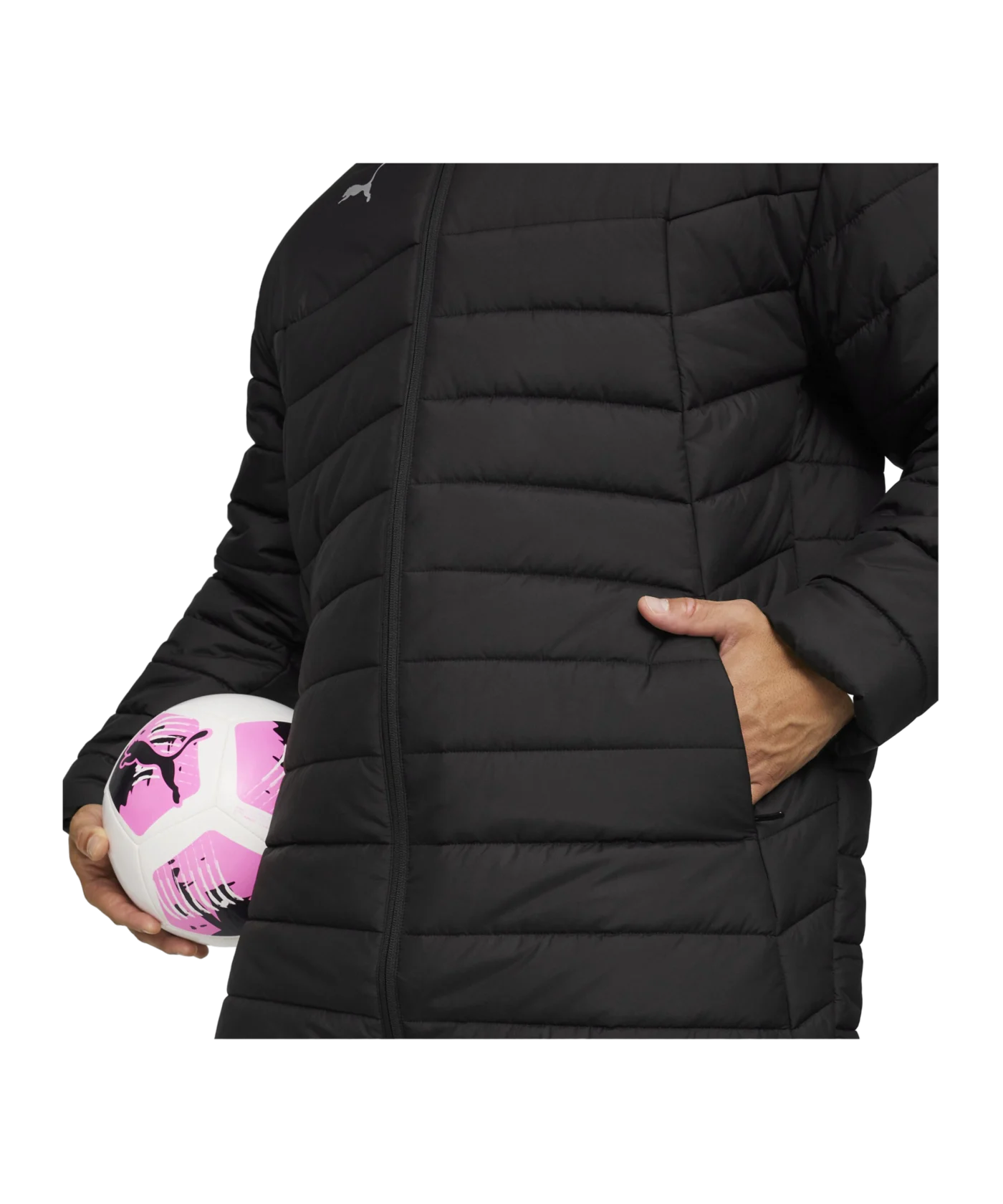 PUMA teamFINAL Bench Jacke Schwarz F03