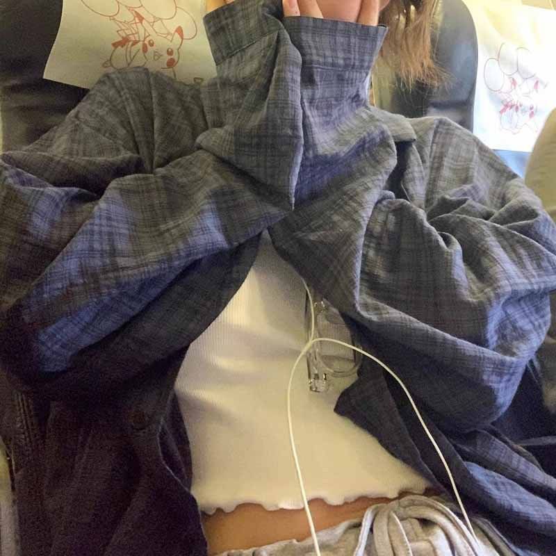 Inchioh - Geruit overhemd met knoopjes